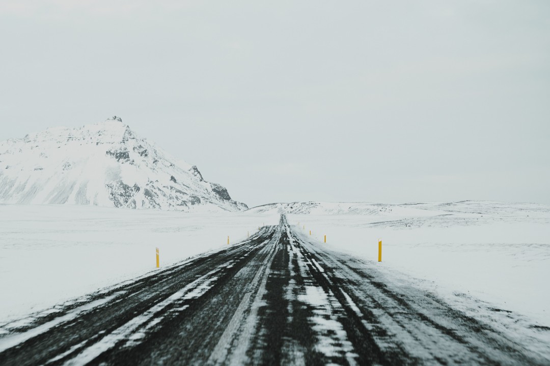 Winter Road Iceland