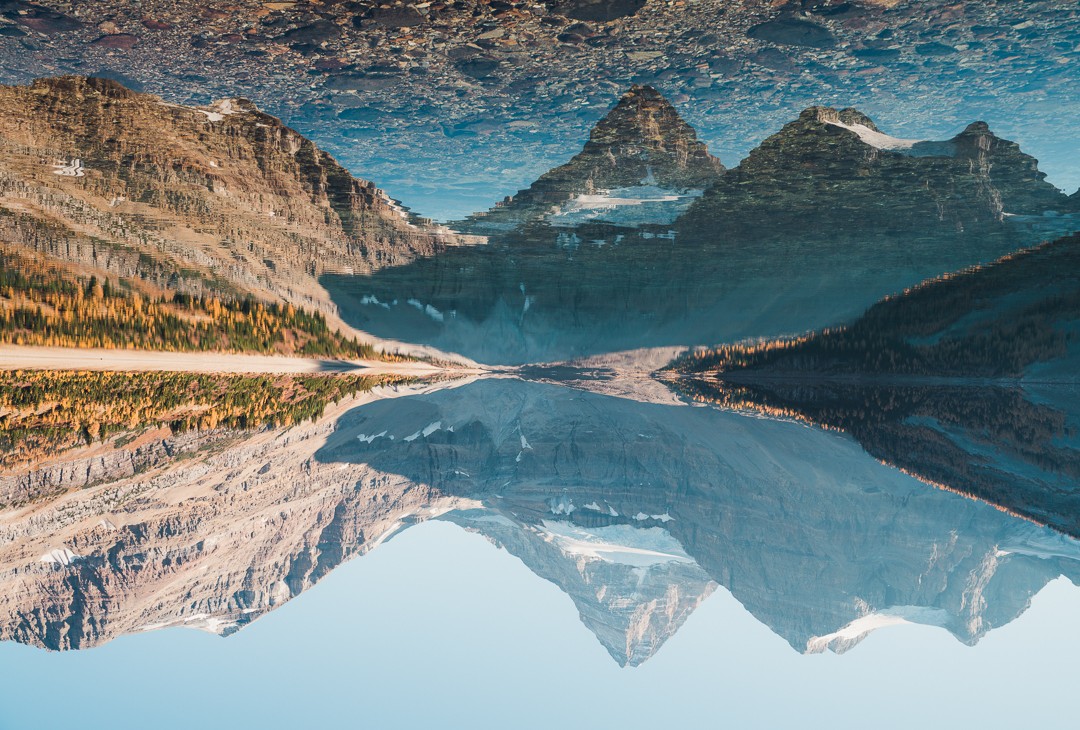 Mount Assiniboine Lake Magog Reflection